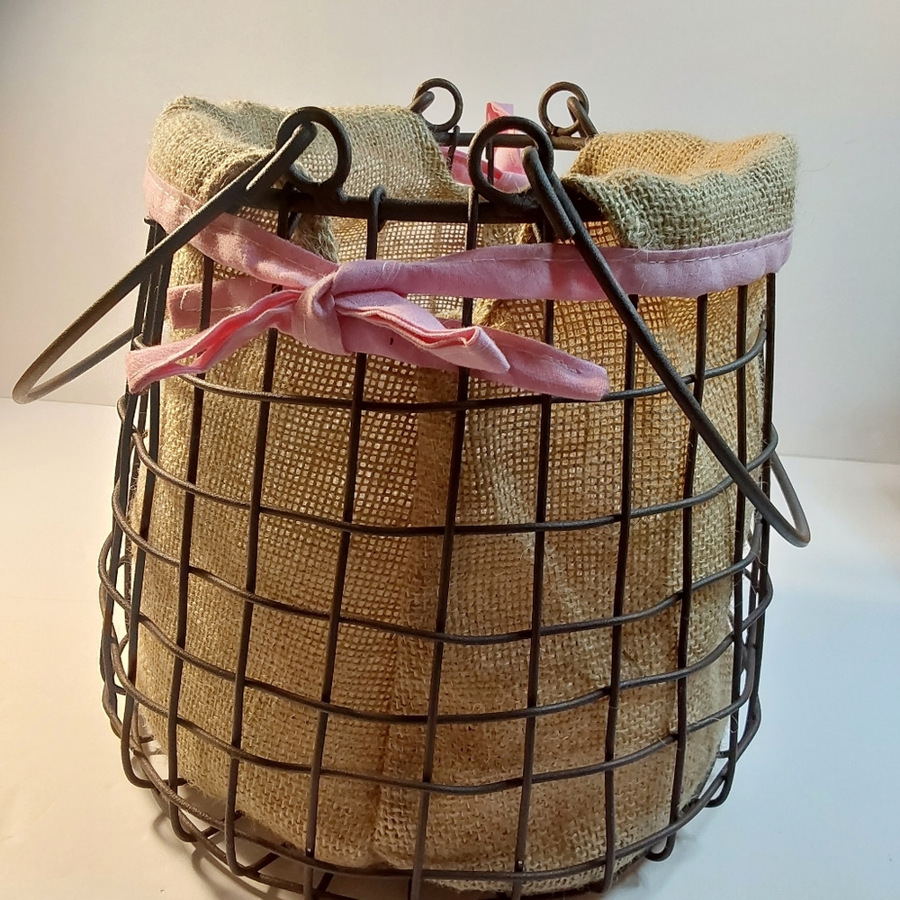 Wire Basket Burlap Lining - Picture 5 of 11